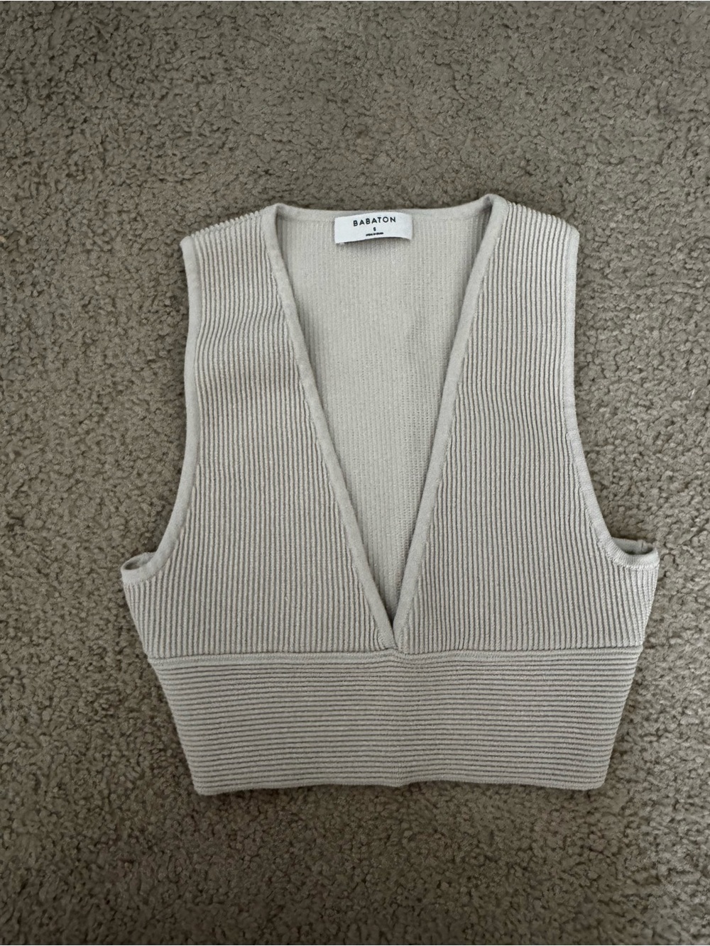 Aritzia Babaton Sculpt Deep V Tank